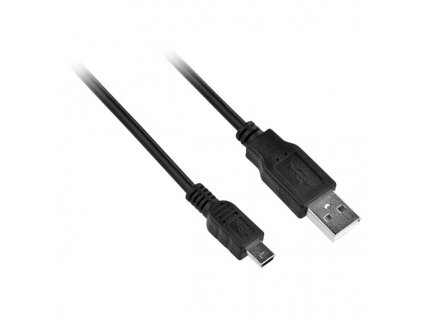 Kabel GoGEN USB/mini USB, 1,5m - černý