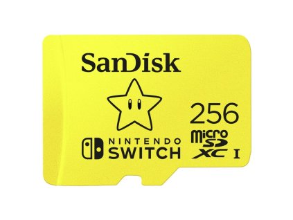 Paměťová karta Sandisk Micro SDXC 256GB UHS-I U3 (V30) pro Nintendo Switch (100R/90W)