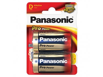 Baterie alkalická Panasonic Pro Power D, R20, blistr 2ks