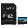 Paměťová karta Kingston Canvas Go! Plus MicroSDXC 256 GB UHS-I U3 (170R/90W) + adaptér