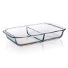 Skleněná zapékací mísa dělená Banquet Caseo 1,6 l