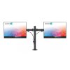 Držák Connect IT TwinArm Basic Alfa na 2 monitory 13" až 32", nosnost 2x8 kg - černý