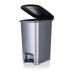 Koš odpadkový nášlapný STEP 25 l šedý