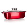 Nepřilnavý pekáč s poklicí Banquet METALLIC RED 5,7l