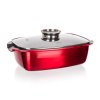 Nepřilnavý pekáč s poklicí Banquet METALLIC RED 5,7l