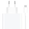 Nabíječka do sítě Xiaomi Charging Combo 120W, 1x USB + USB-C kabel 1m - bílá