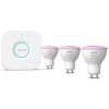 Startovací sada Philips Hue 5,7W, GU10, White and Color Ambiance, 3ks + Bridge