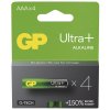 Baterie alkalická GP Ultra Plus AAA (LR03), 4 ks