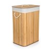 Koš na prádlo G21 72 l, bambusový s bílým košem
