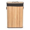 Koš na prádlo G21 72 l, bambusový s hnědým košem