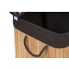 Koš na prádlo G21 105 l s rozdělovačem, bambusový s hnědým košem