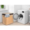 Koš na prádlo G21 150 l s rozdělovači, bambusový s hnědým košem