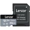 Paměťová karta Lexar 1066x microSDXC 256GB UHS-I, (160R/120W), C10 A2 V30 U3 + adaptér