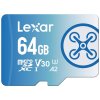 Paměťová karta Lexar FLY 1066x microSDXC 64GB UHS-I, (160R/60W) C10 A2 V30 U3