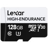 Paměťová karta Lexar High-Endurance microSDXC 128GB UHS-I, (100R/45W) C10 A1 V30 U3