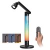 Stolní LED lampička Solight WO67 s RGB podsvícením, 10W, 600lm, dálkový ovladač - černá