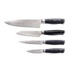 Sada nožů G21 Gourmet Damascus v bambusovém bloku 4 ks + brusný kámen