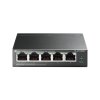 Switch TP-Link TL-SF1005LP 5x LAN, 4xPoE+, 41W, dosah 250m, kov, černý