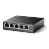Switch TP-Link TL-SF1005LP 5x LAN, 4xPoE+, 41W, dosah 250m, kov, černý