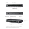 Switch TP-Link LS108GP 8x GLan s PoE+, 62W, kov, černý