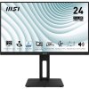 Monitor MSI PRO MP242AP 23.8",LED podsvícení, IPS panel, 1ms, 1000: 1, 300cd/m2, 1920 × 1080 Full HD, - černý