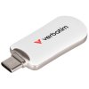 Flash USB Verbatim Plectra 64GB USB-C - bílý