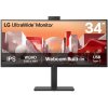 Monitor LG UltraWide 34BA85QE-B 34",LED podsvícení, IPS panel, 5ms, 1000: 1, 300cd/m2, 3440 × 1440, - černý