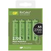 Baterie nabíjecí GP ReCyko+ AA, HR06, 2700mAh, Ni-MH, krabička 4ks