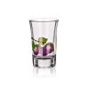 Skleněná odlivka Banquet TORINO Plum 40ml sada 6 ks