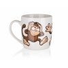 BANQUET Hrnek keramický MONKEY 320 ml, assort