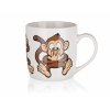 BANQUET Hrnek keramický MONKEY 320 ml, assort