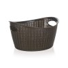 BRILANZ Koš ratanový oválný 9 l, 35 x 29 x 18,5cm, hnědý