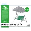 Sedák na houpačku textilní 93 x 114 cm, tmavě zelený