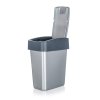 KEEEPER Koš odpadkový 10 l, 36,5 x 29,5 x 18 cm, šedý