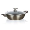 BANQUET Pánev Paella s nepřilnavým povrchem METALLIC PLATINUM 28 x 7,8 cm