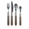 BANQUET Sada nerezových příborů s plastovou rukojetí GRANITE Brown, 24 ks