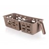 BANQUET Organizér do ledničky perforovaný CULINARIA 30,5 x 12 x 8cm, hnědý