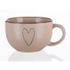 BANQUET Hrnek keramický jumbo HEART 730 ml, mix barev 1