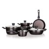 BANQUET Sada nádobí s nepřilnavým povrchem GRANITE Royal, 11 ks