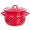 Smaltovaný hrnec s poklicí Orion TEČKA 4,8l