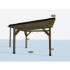 pergola 3000x3000 z boku