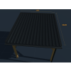 pergola 3000x3000 strecha shora