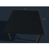 pergola 4000x4000 strecha shora