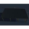 pergola 8000x4000 strecha shora