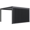 wide vertical tilting aluminum panel anthracite open 1