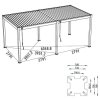 pergola 6x4 rozmery