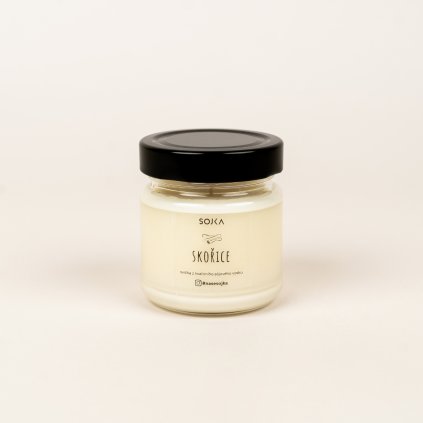 181 5 sojova svicka s vickem s vuni skorice 140g