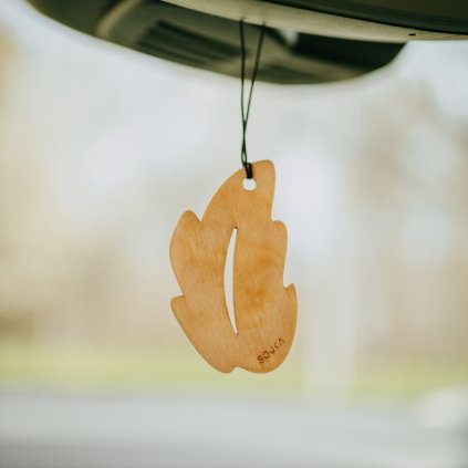 Dřevěná vůně do auta - List Mytic