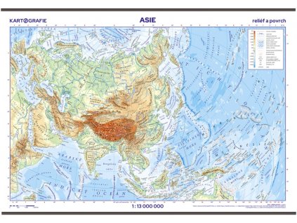 6283 asie skolni nastenna obecne zemepisna mapa
