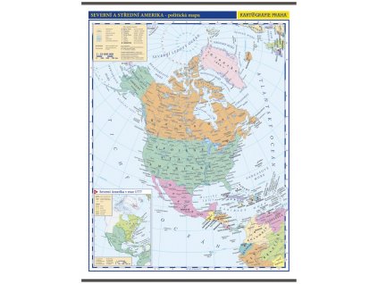 6286 severni a stredni amerika skolni nastenna politicka mapa